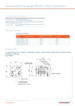 Disconnectors FA range 750VDC 250 to 2000Amp - 2