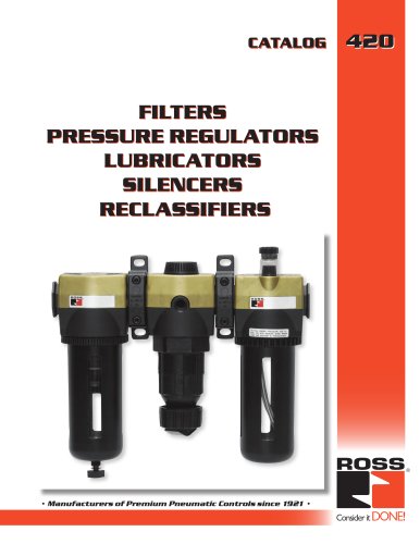 filters, regulators and lubricators