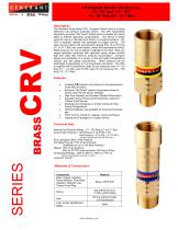 Cryogenic Relief Valve Brass (CRV) - 1