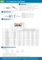 KWX  Film Resistors  CFR - 1