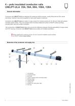 4 - pole insulated conductor rails UNILIFT - ULA - 35A, 50A, 80A, 100A, 120A-4