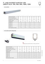 4 - pole insulated conductor rails UNILIFT - ULA - 35A, 50A, 80A, 100A, 120A-6