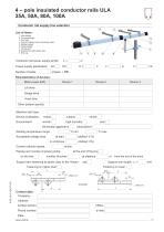 4 - pole insulated conductor rails UNILIFT - ULA - 35A, 50A, 80A, 100A-11