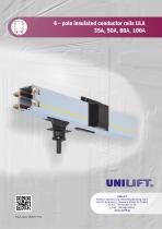 4 - pole insulated conductor rails UNILIFT - ULA - 35A, 50A, 80A, 100A-12