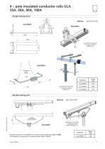 4 - pole insulated conductor rails UNILIFT - ULA - 35A, 50A, 80A, 100A-7
