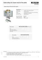 Cable trolleys for I-beam track for flat cables-15