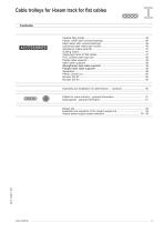 Cable trolleys for I-beam track - KDF-3
