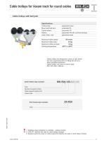 Cable trolleys for I-beam track - KDR-11