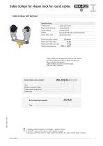 Cable trolleys for I-beam track - KDR-7
