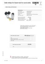 Cable trolleys for I-beam track - KDR-9