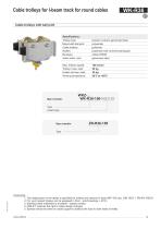 Cable trolleys for I-beam track for round cables-13