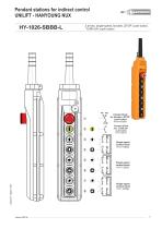 PENDANT CONTROL STATIONS - UNILIFT-HY-NUX-11