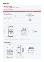 BYSS Series Non-polarity DC Isolator Switch 4P 1500V 35A - 4