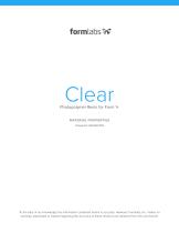 Clear Photopolymer Resin Form 1+ - 1