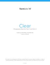 Clear Photopolymer Resin for Form 1+ and Form 2 - 1