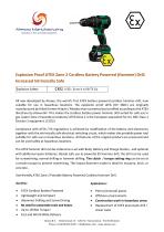 Product flyer explosion proof hammer drill (Ex zone 2)-1