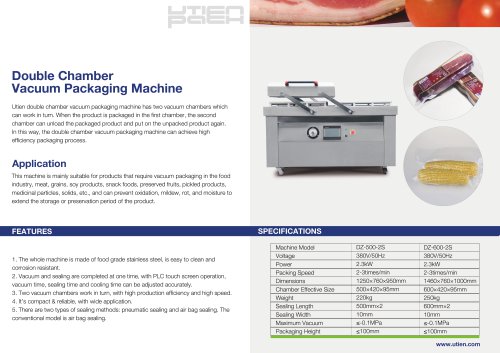 Double Chamber Vacuum Packaging Machine