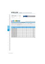 HYEL235 carbide flat mill 2F long length for hardened steel 48-65HRC helix35 - 1