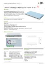 Compact Fiber Optic Distribution Frame 19" 1U - 1