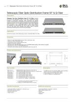 Telescopic Fiber Optic Distribution Frame 19" 1U Q-Fiber - 1