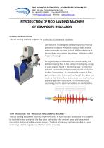 Insulator rod sanding treatment machine-1
