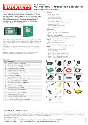 Datasheet: Wet Roof Pro2