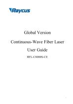 Global Version Continuous-Wave Fiber Laser User Guide RFL-C8000S-CE-1