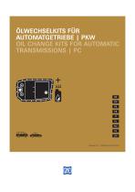 Oil Change Kits for Automatic Transmissions-1
