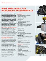 CXT Wire Rope Hoist for Hazardous Environments - 2