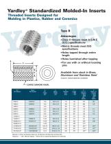 Type B Molded-In Threaded Metal Insert - 1