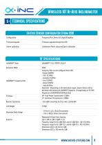 Datasheet Satevis Alpha Inc 30B- Bi-Axis LoraWan Inclinometer -8