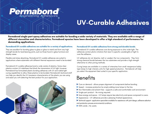 UV-Curable Adhesives