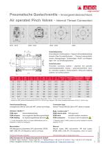 Air operated Pinch Valve with internal thread - type VMP-Compact - 2