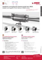 Aseptic and hygienic Pinch Valves - 1