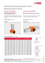 Control and manual Pinch Valves - OV Series - 4