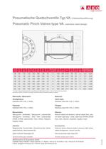 Hose Pinch Valve; AKO air operated Pinch Valves with Flange Connection - VA Series - 2