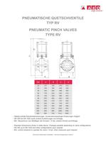 Manual and Control Pinch Valve - Type RV - 5