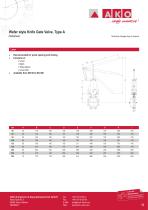 Wafer style Knife Gate Valve Type A - 12