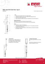 Wafer style Knife Gate Valve Type A - 8