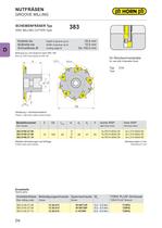 Side milling cutters 382/383 and M310-4