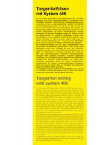 Tangential milling with system 409-3