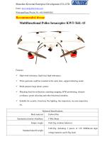 Anti-epidemic solution police drone KWT-X6L-15 - 3