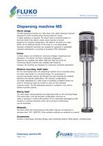 Dispersing machine MS - 1