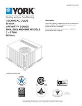 BHX, BHQ and BHZ024 - 060 Affinity? R-410A Single Package Heat Pumps (Norman Built) - 1