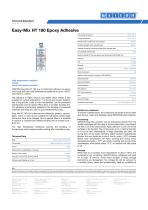 Easy-Mix HT 180 Epoxy Adhesive TDS-1