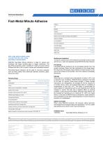 Fast-Metal Minute Adhesive TDS-1