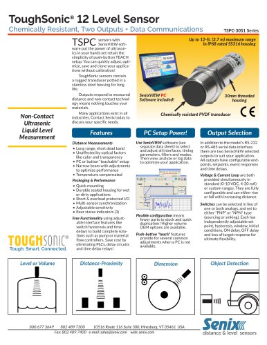 ToughSonic 12 Data Sheet