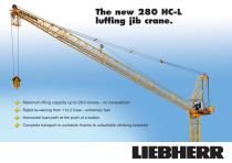 The new 280 HC-L  luffing jib crane.-1