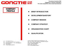 GONGTIE Precise CNC lathes data sheet - 3