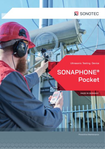 SONAPHONE Pocket - Compact Ultrasonic Testing Device for Leak Detection on Compressed Air Systems